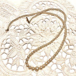 Graduated Pearl Bridal Necklace, Antique